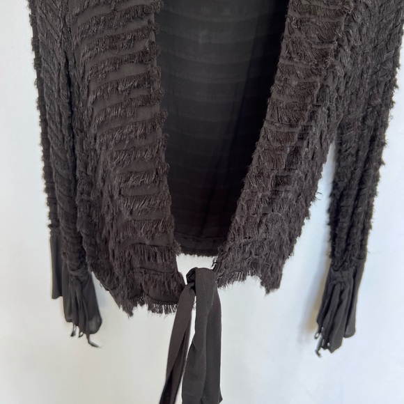 Pullover, sheer with strips of fringe - Picture 3 of 8